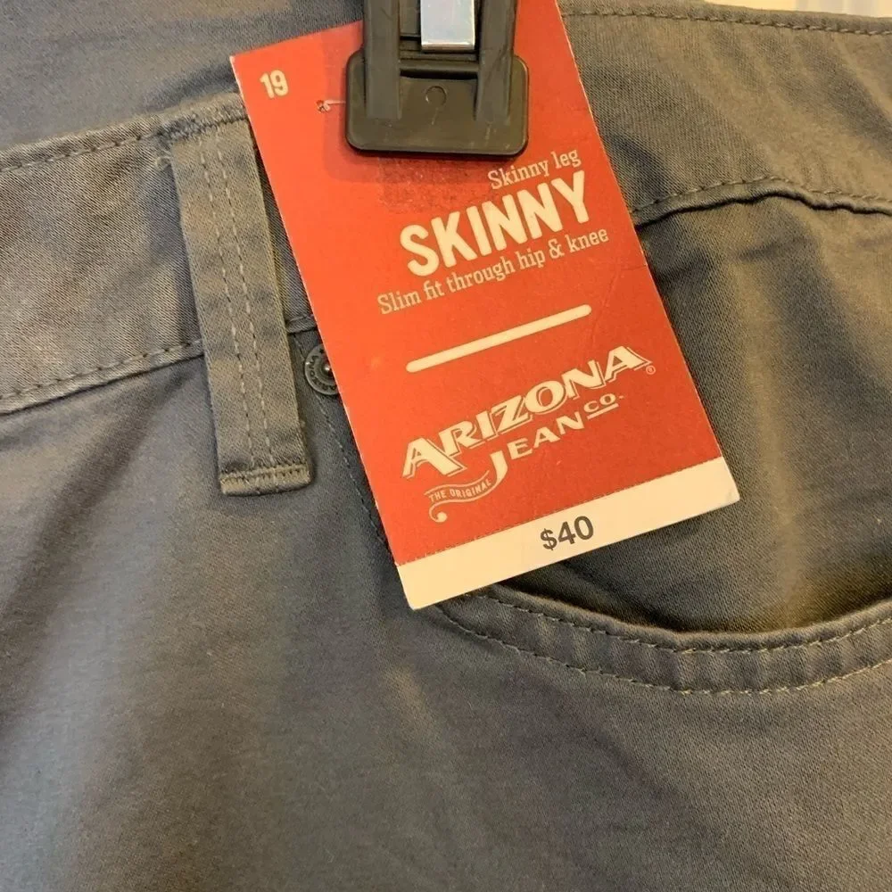 Arizona Gray Skinny Leg Jeans